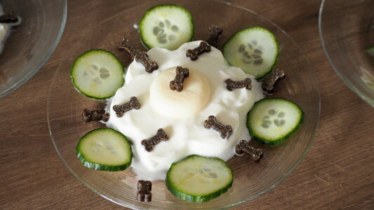 Noch schnell die Form abziehen - fertig.