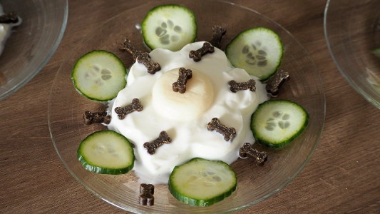 Noch schnell die Form abziehen - fertig.