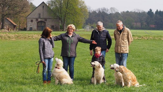 Aufstellung zu den Gruppenfotos